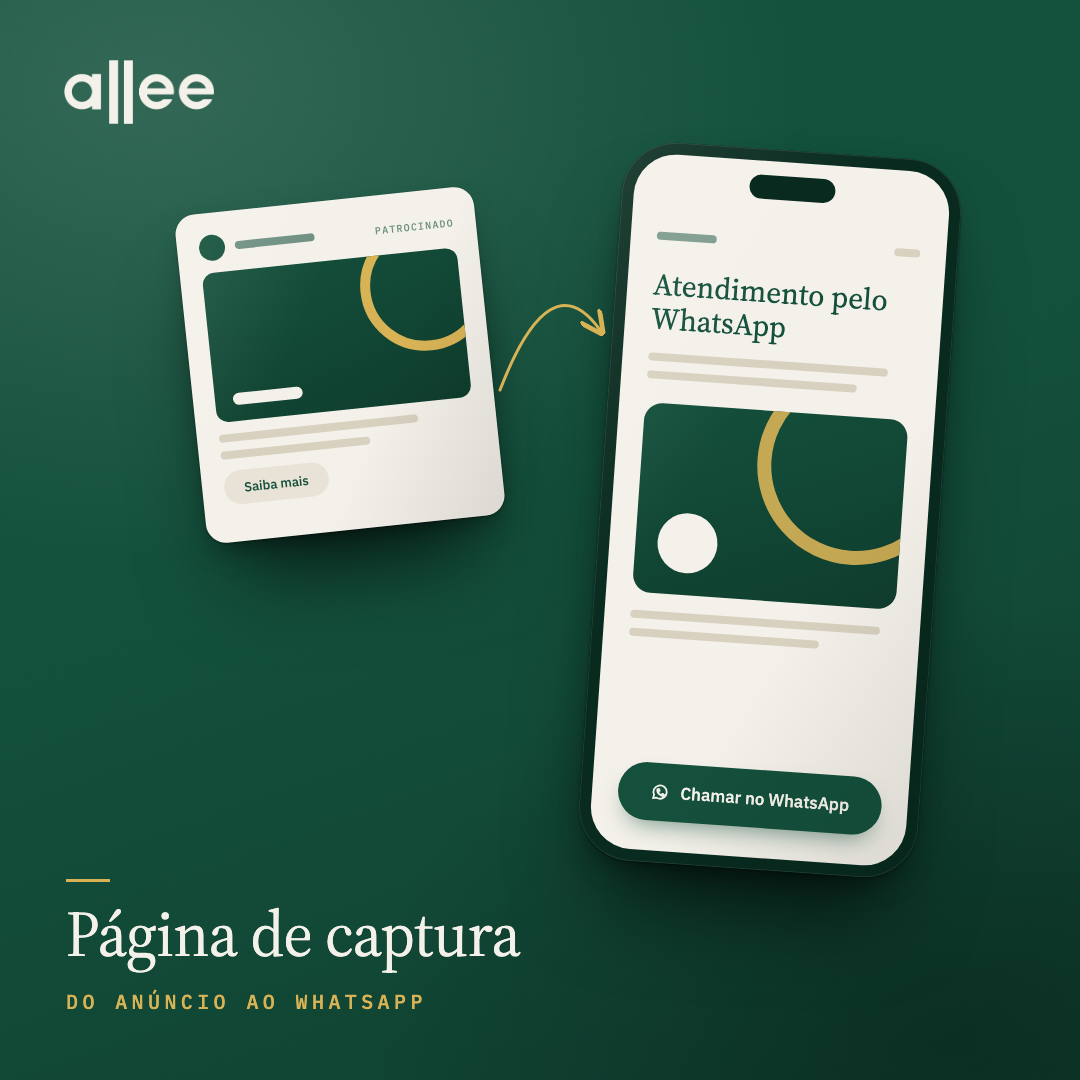 Página de captura: do anúncio ao WhatsApp