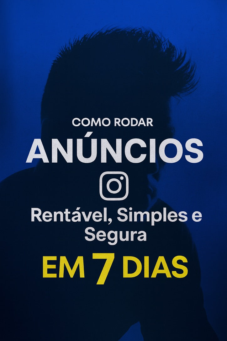 Capa do livro Como Rodar Anúncios no Instagram em 7 Dias