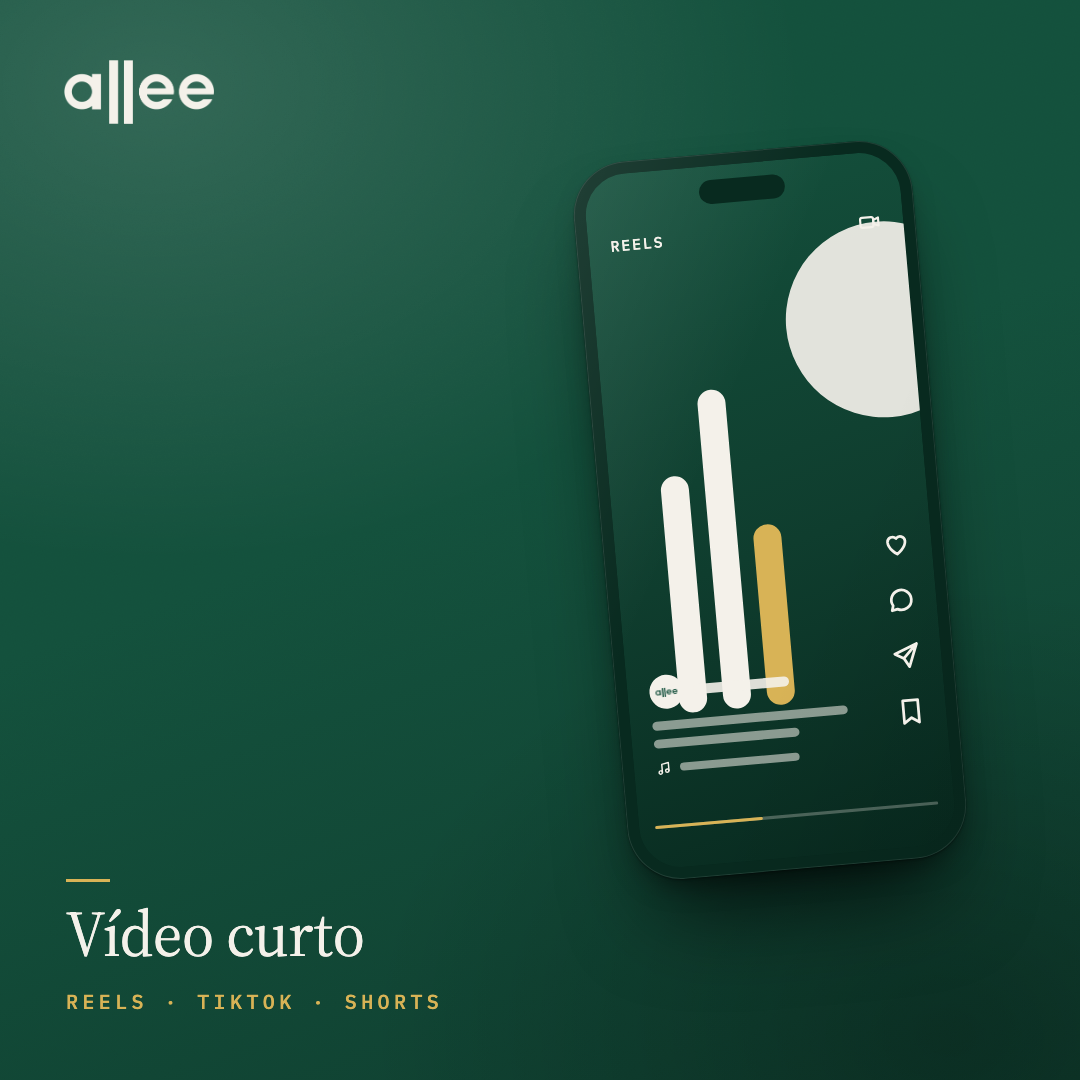 Vídeo curto para anúncio: celular com vídeo vertical no Reels, TikTok e Shorts